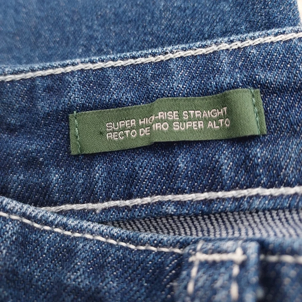 Wild Fable Super high rise straight blue jeans size 00 Mom Jeans Western 80's